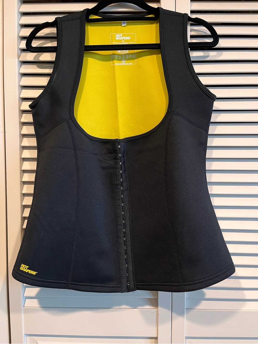 Hot Shapers Women's Black and Yellow Waist Trainer Tank